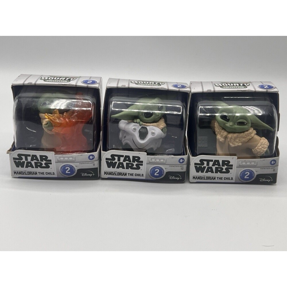 Star Wars Mandalorian Bounty Collection Series 2 Grogu Figures Lot of 3